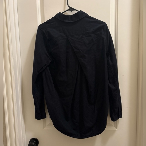 Lululemon Full Day Ahead Shirt Women's 6 Black Collared Long Sleeve Button Up - Picture 3 of 4